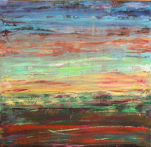 Abstrakte italienische Landschaft