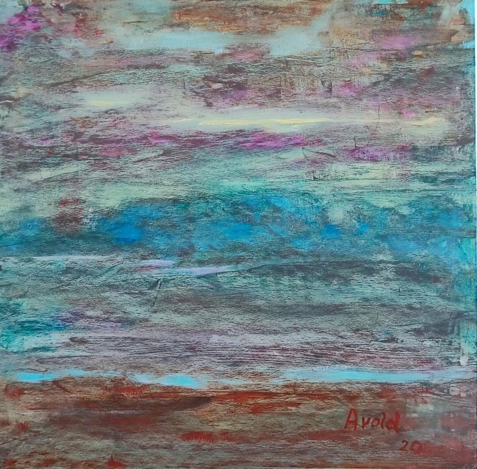 Italienische Landschaft vor den Bergen