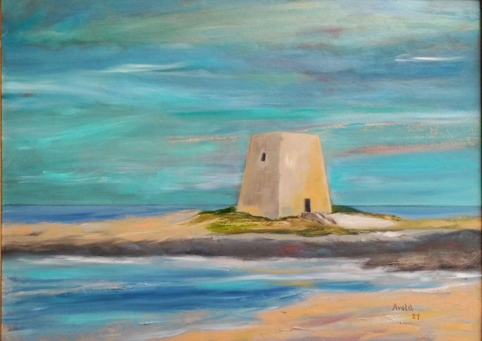 Der gelbe Turm adriatische Landschaft