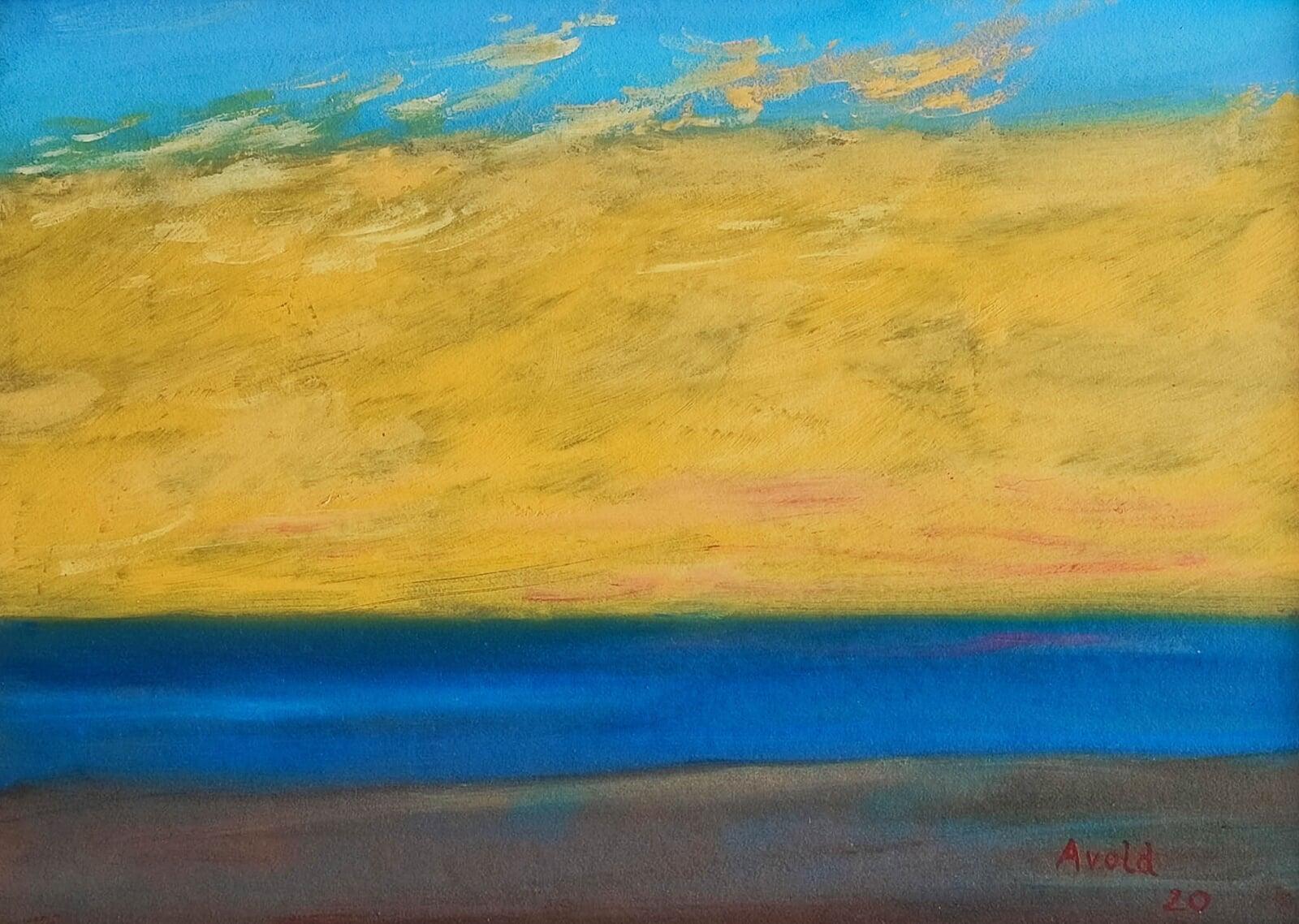 Spaeter Abend am Meer