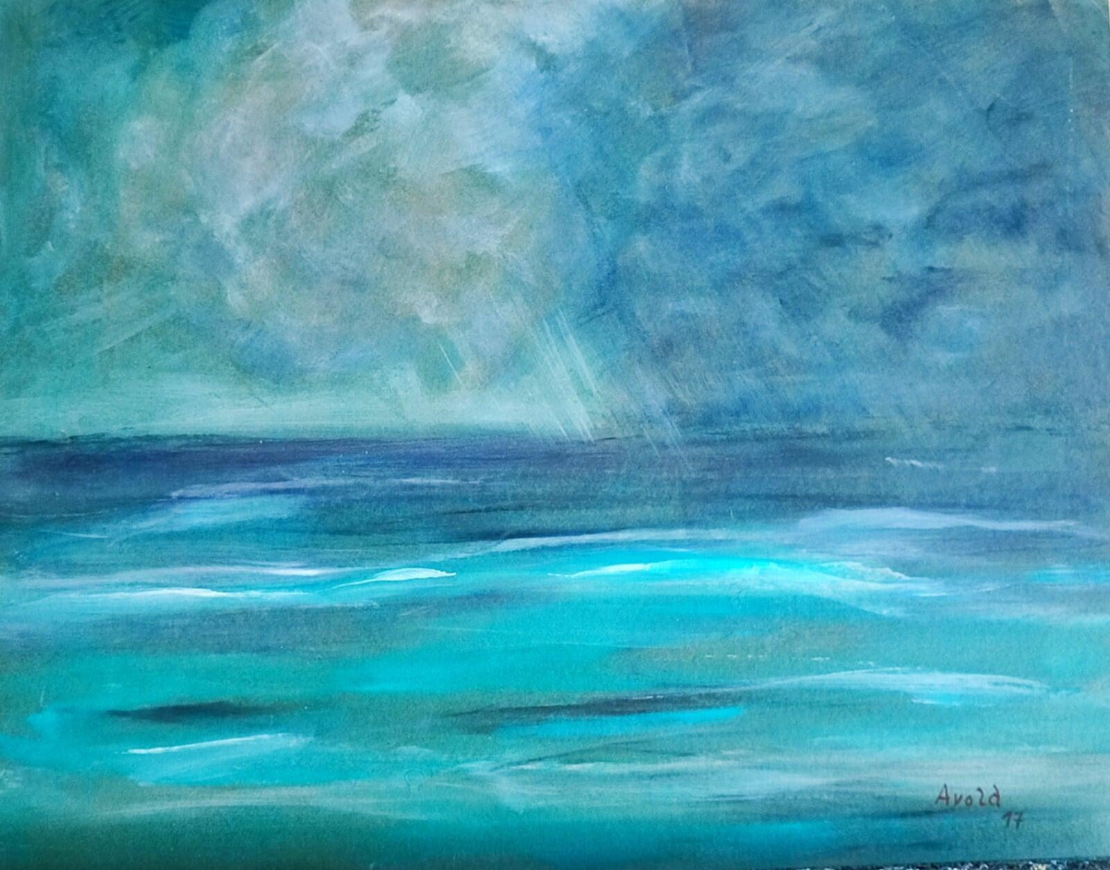 Sturm ueber dem Meer