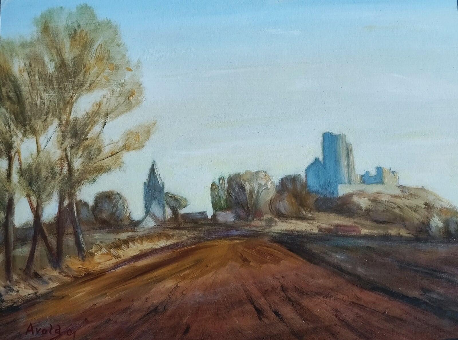 German landscape with castle