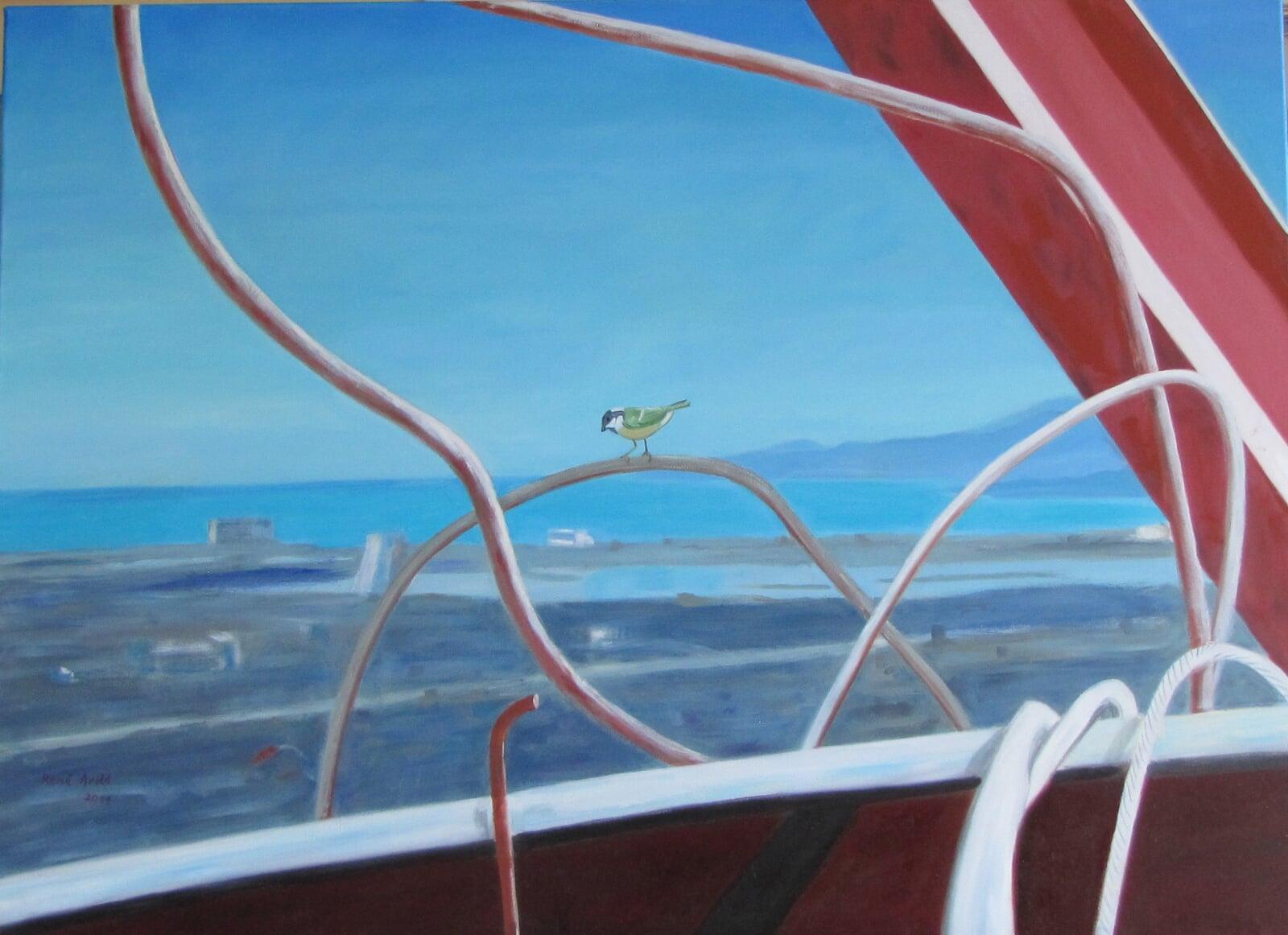 Japanische Landschaft nach Tsunami