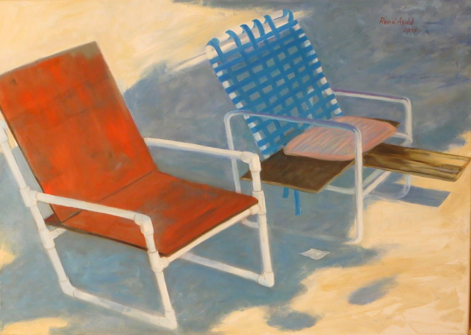 Two chairs in the shadow